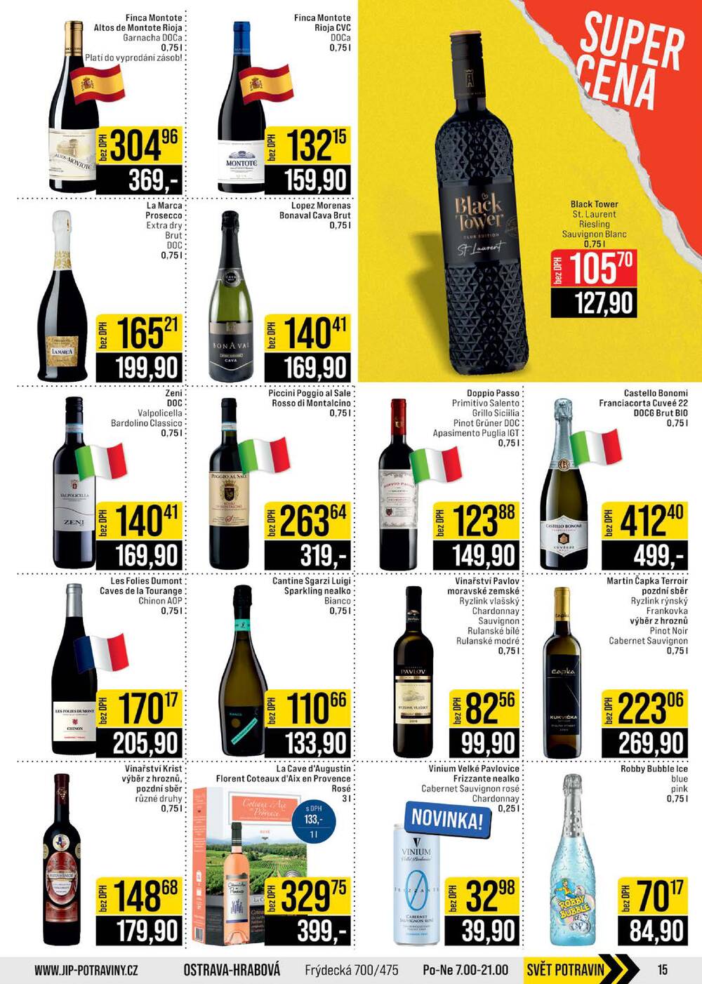 Leták JIP - JIP Cash & Carry Brno, Praha, Ostrava, Jilemnice, Pardubice, Ostrava, Karlovy Vary, Olomouc a Zlín od 4.2. do 10.2.2026 - strana 15