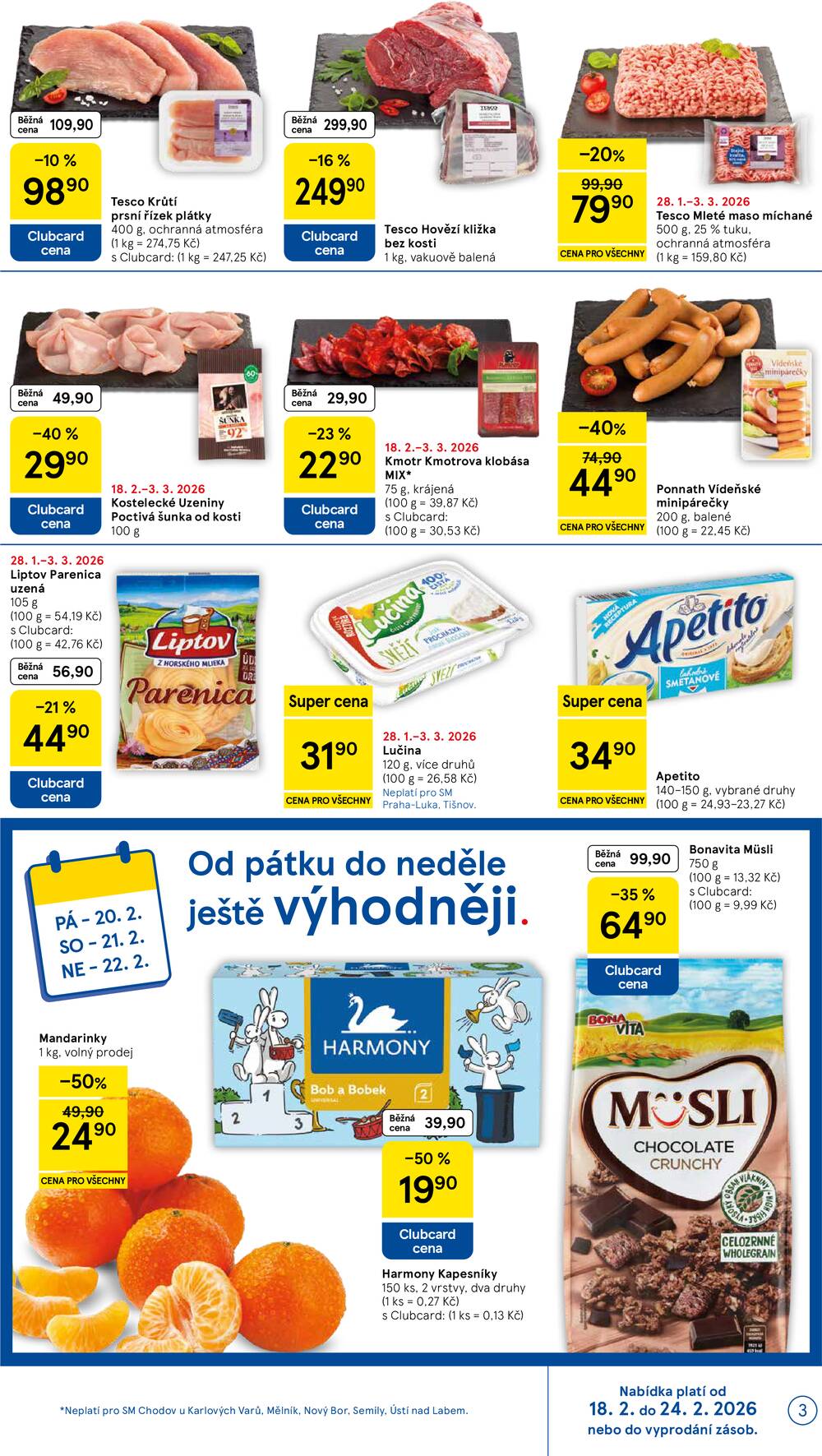 Leták Tesco - Tesco supermarkety od 18.2. do 24.2.2026 - strana 3 Leták Tesco - Tesco supermarkety od 18.2. do 24.2.2026 - strana 3