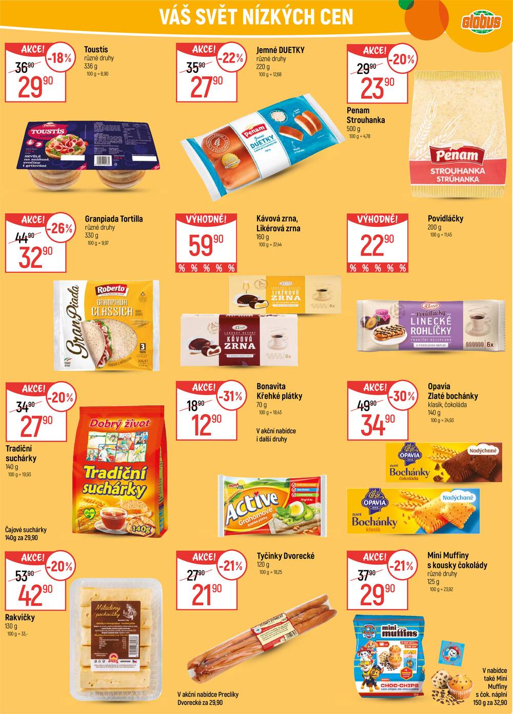 Leták Globus - Akční leták Globus 18.2. - 24.2.2026 - Globus České Budějovice - strana 22