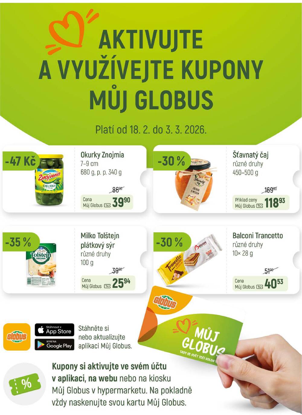 Akční leták Globus 18.2. - 24.2.2026 - Globus Pardubice