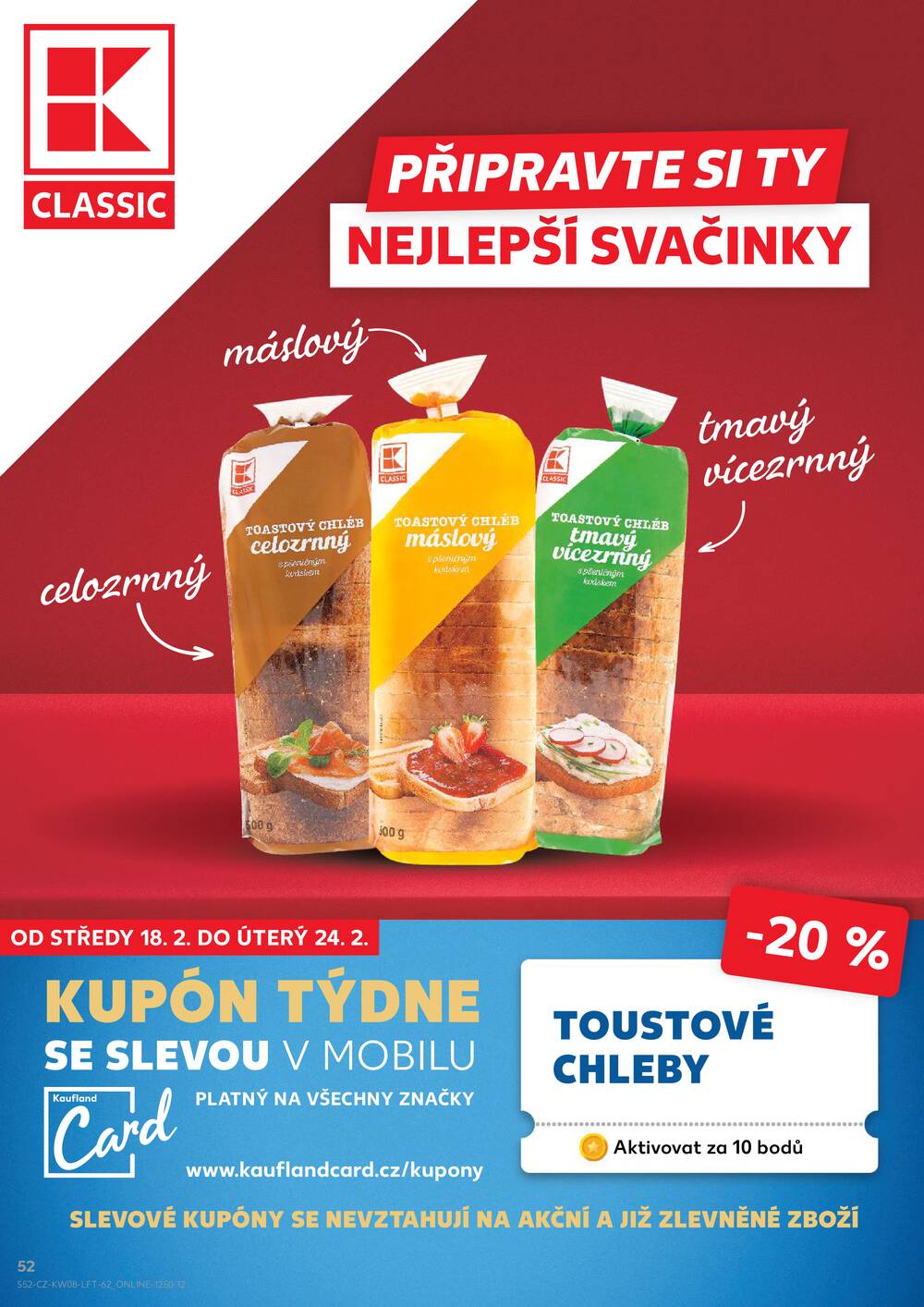 Leták Kaufland - Kaufland 18.2. - 24.2. - Kaufland - Veselí nad Lužnicí - Budějovická - strana 52