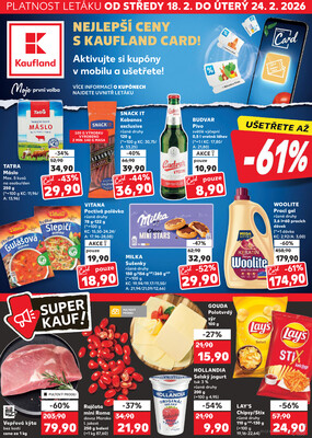 Leták Kaufland 18.2. - 24.2. - Kaufland - Znojmo (Jarošova)