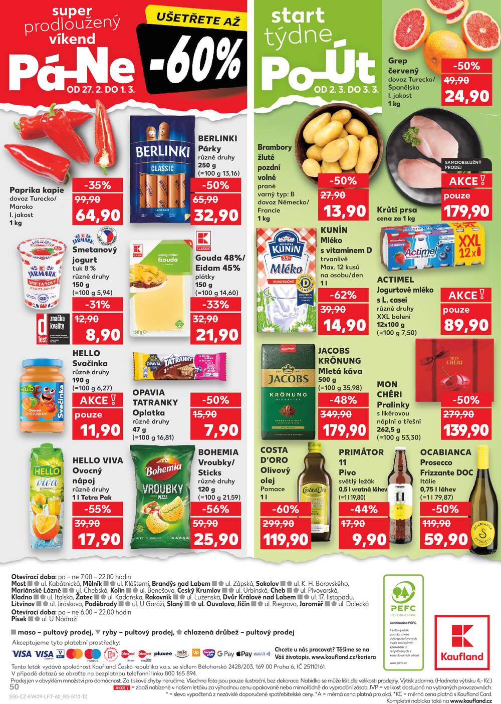 Kaufland 25.2. - 3.3. - Kaufland - Dvůr Králové