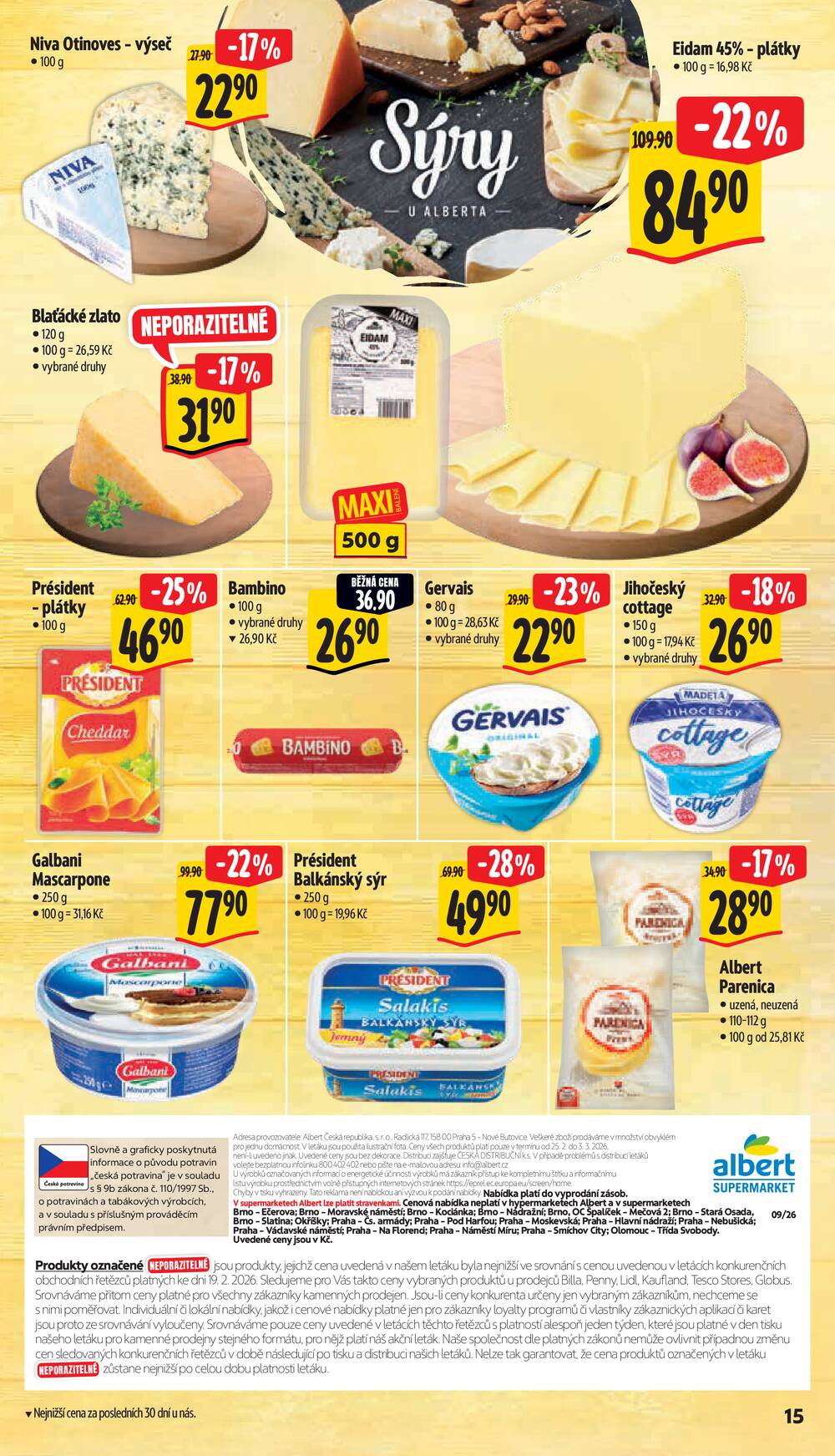 Albert Supermarket od 25.2. do 3.3.2026