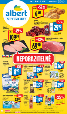 Leták Albert Supermarket od 25.2. do 3.3.2026