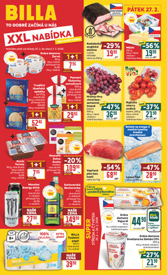Leták BILLA malý leták od 25.2. do 3.3.2026