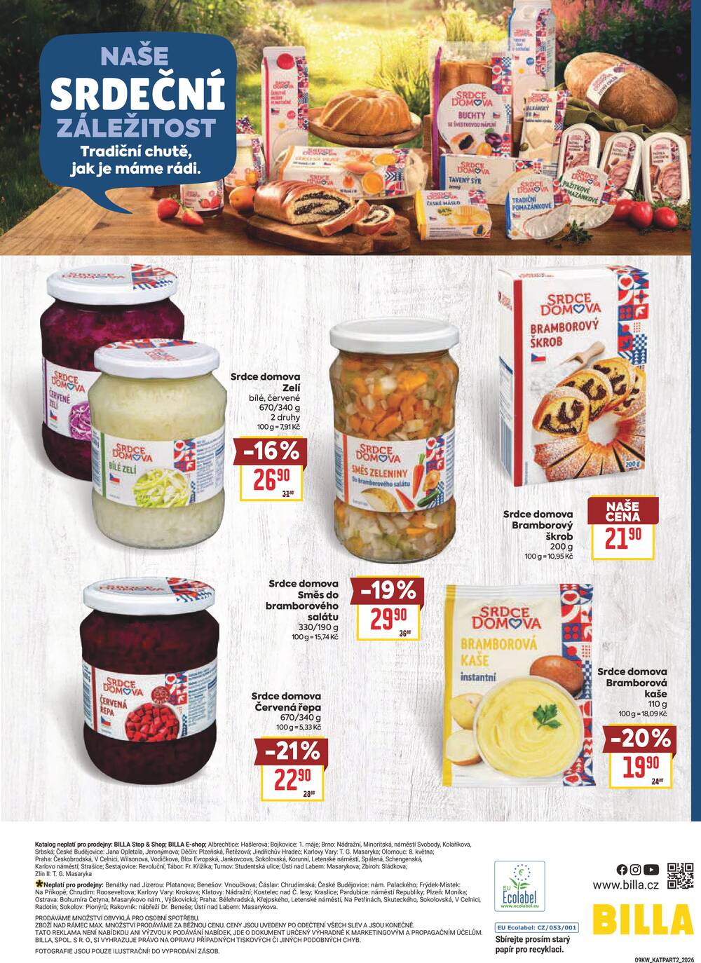 Billa katalog Oblíbené značky od 25.2. do 17.3.2026