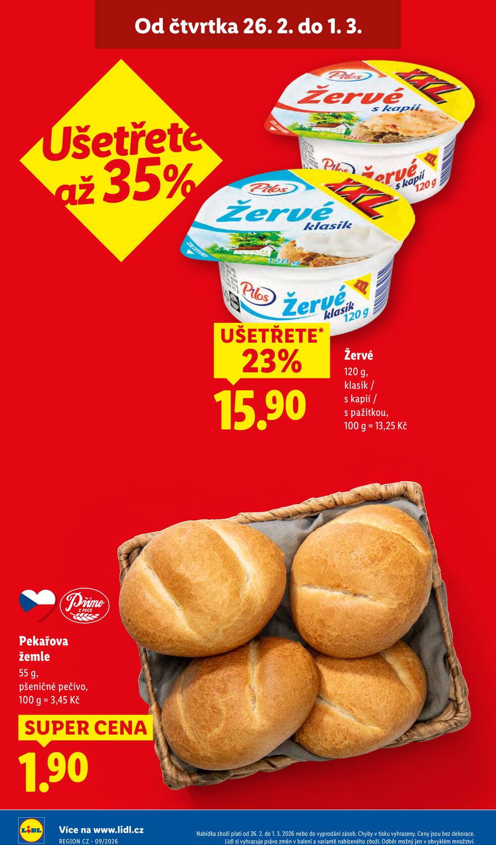 Lidl Čtvrtek od 26.2. do 1.3.2026