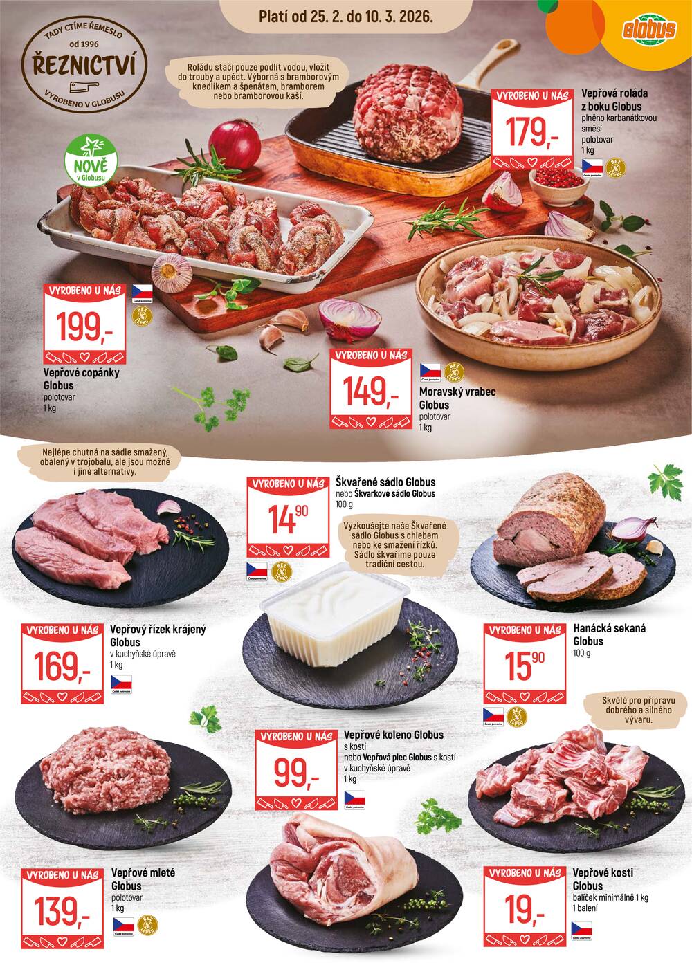 Akční leták Globus 25.2. - 3.3.2026 - Globus Olomouc