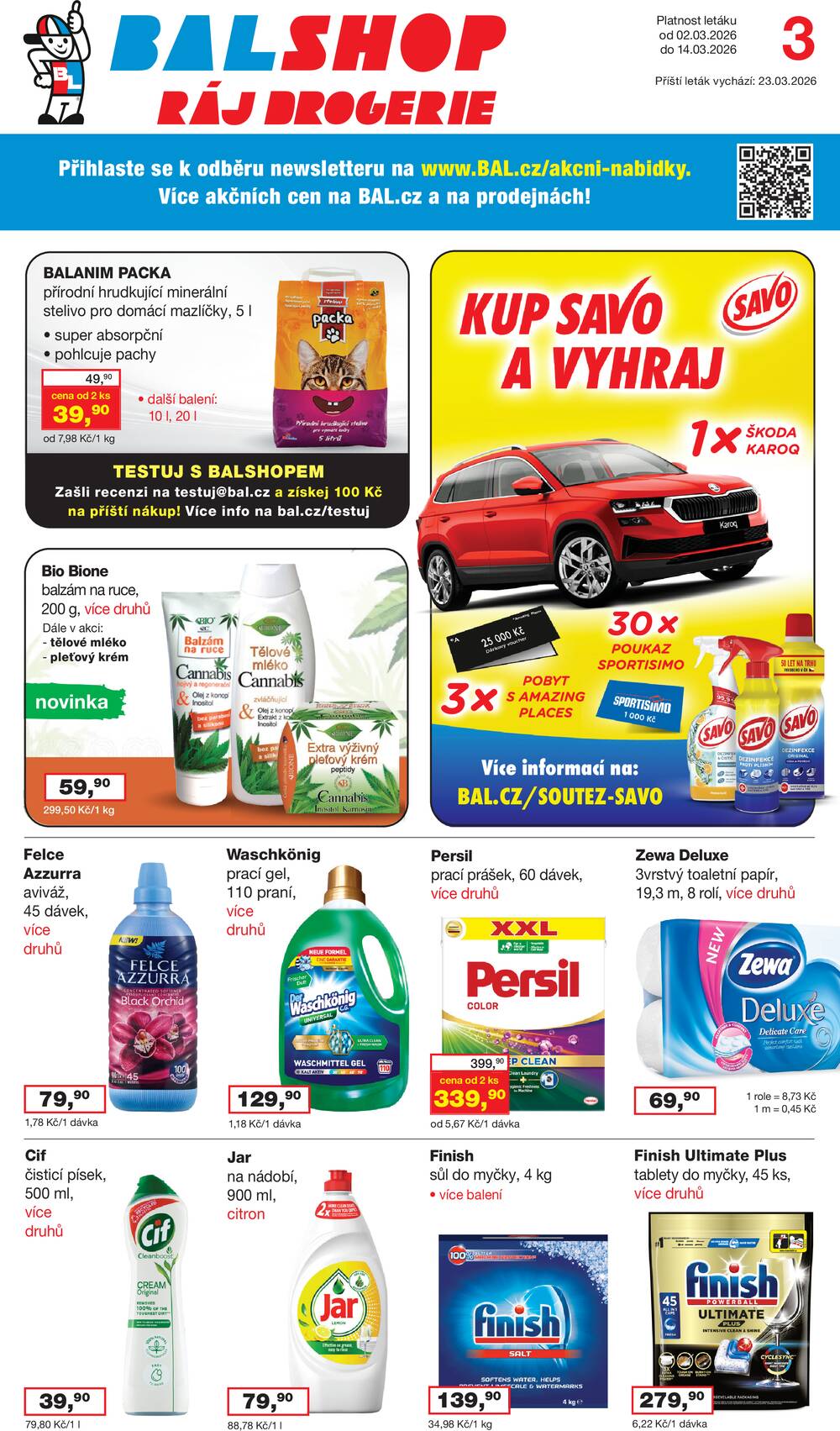 Leták Ráj drogerie - Ráj drogerie od 2.3. do 14.3.2026 - strana 1