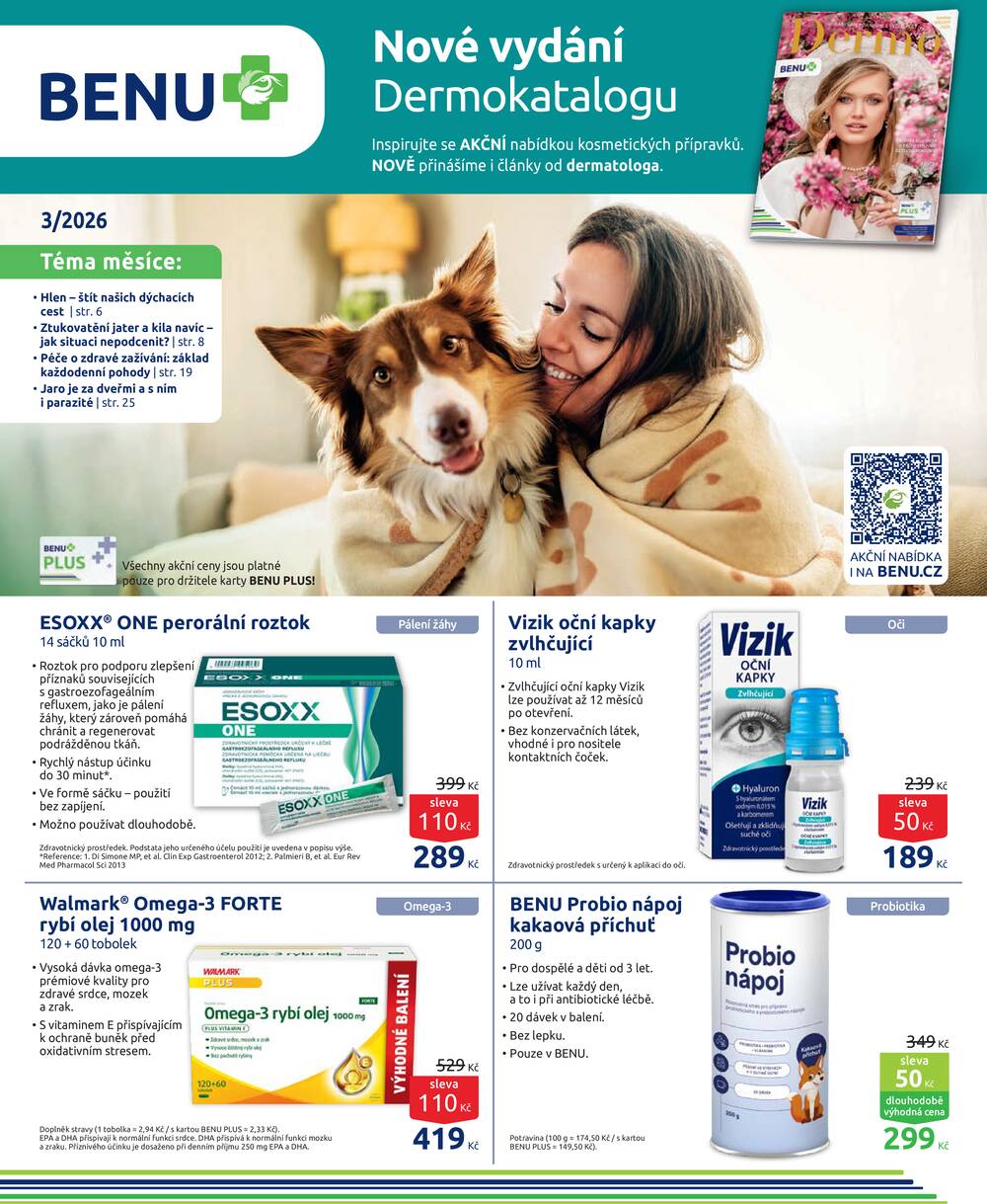 Leták BENU - Benu od 1.3. do 31.3.2026 - strana 1 Leták BENU - Benu od 1.3. do 31.3.2026 - strana 1