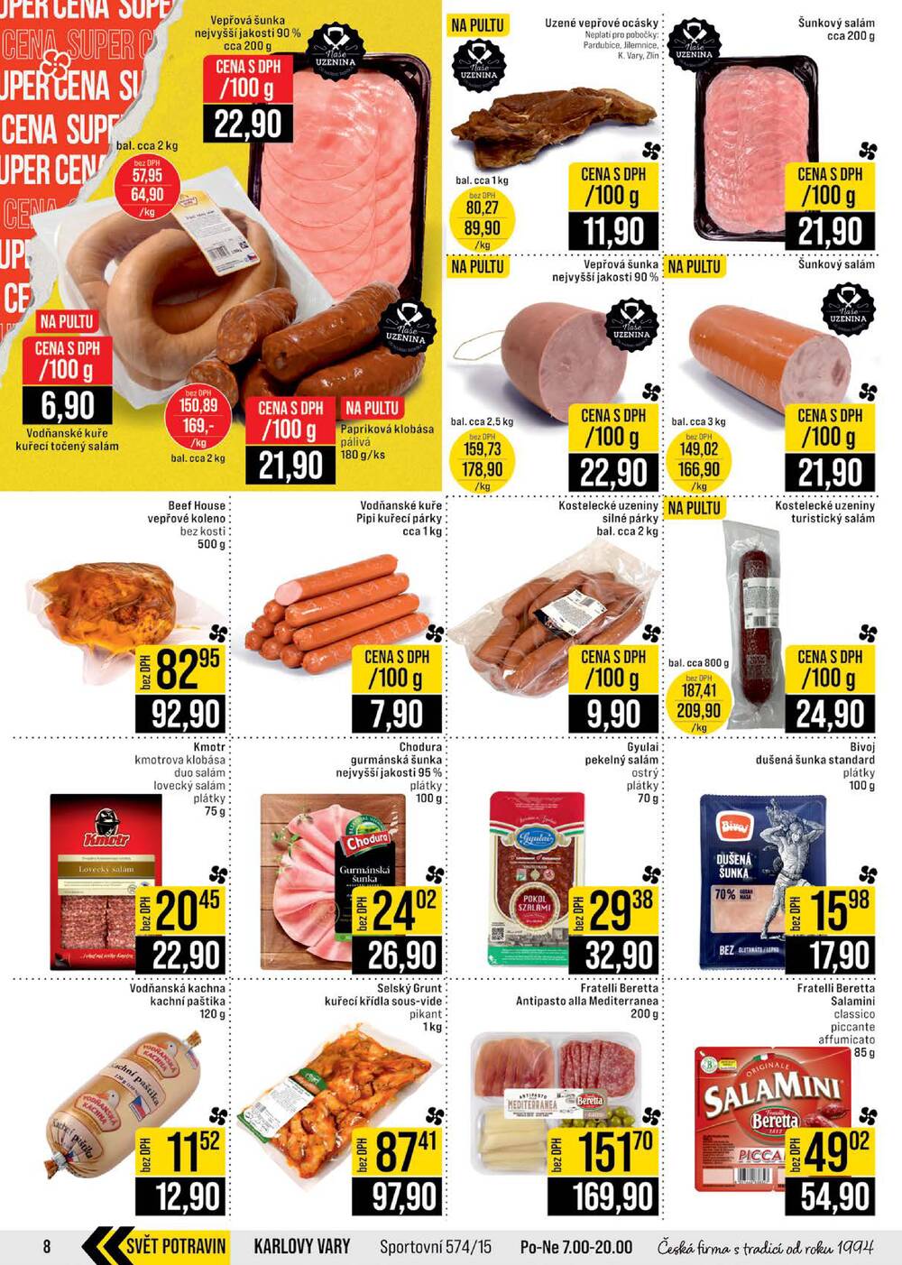 JIP Cash & Carry Brno, Praha, Ostrava, Jilemnice, Pardubice, Ostrava, Karlovy Vary, Olomouc a Zlín od 25.2. do 3.3.2026