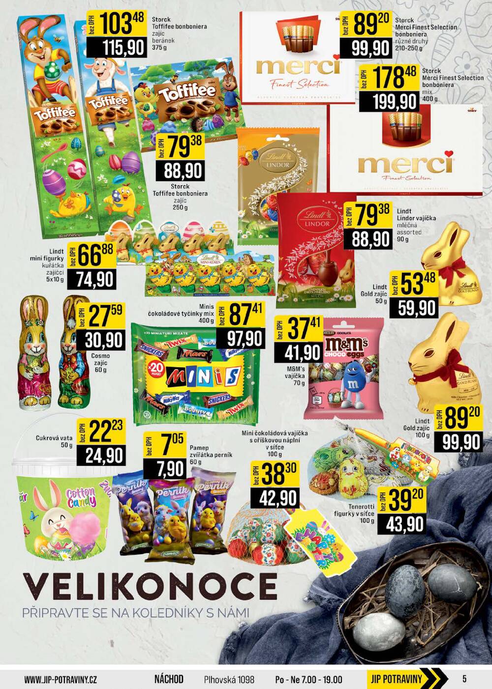 JIP Cash & Carry České Budějovice, Most, Náchod, Polička, Sušice a Svoboda nad Úpou od 25.2. do 3.3.2026
