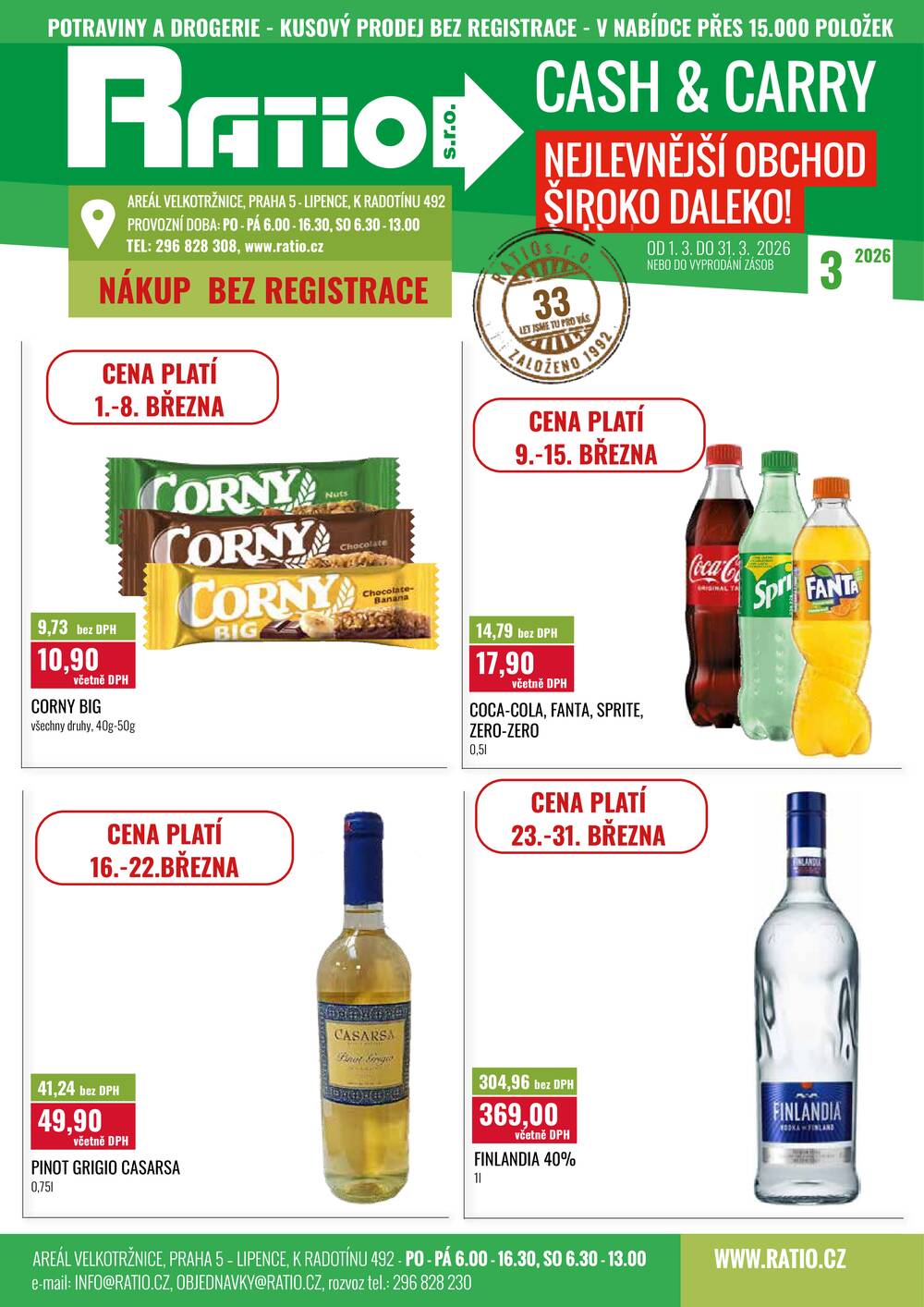 Ratio od 1.3. do 31.3.2026