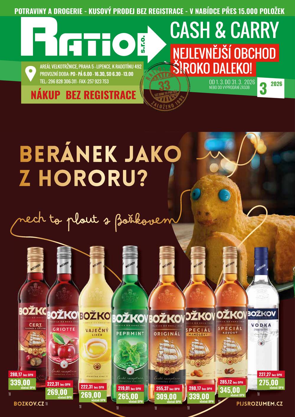 Ratio od 1.3. do 31.3.2026