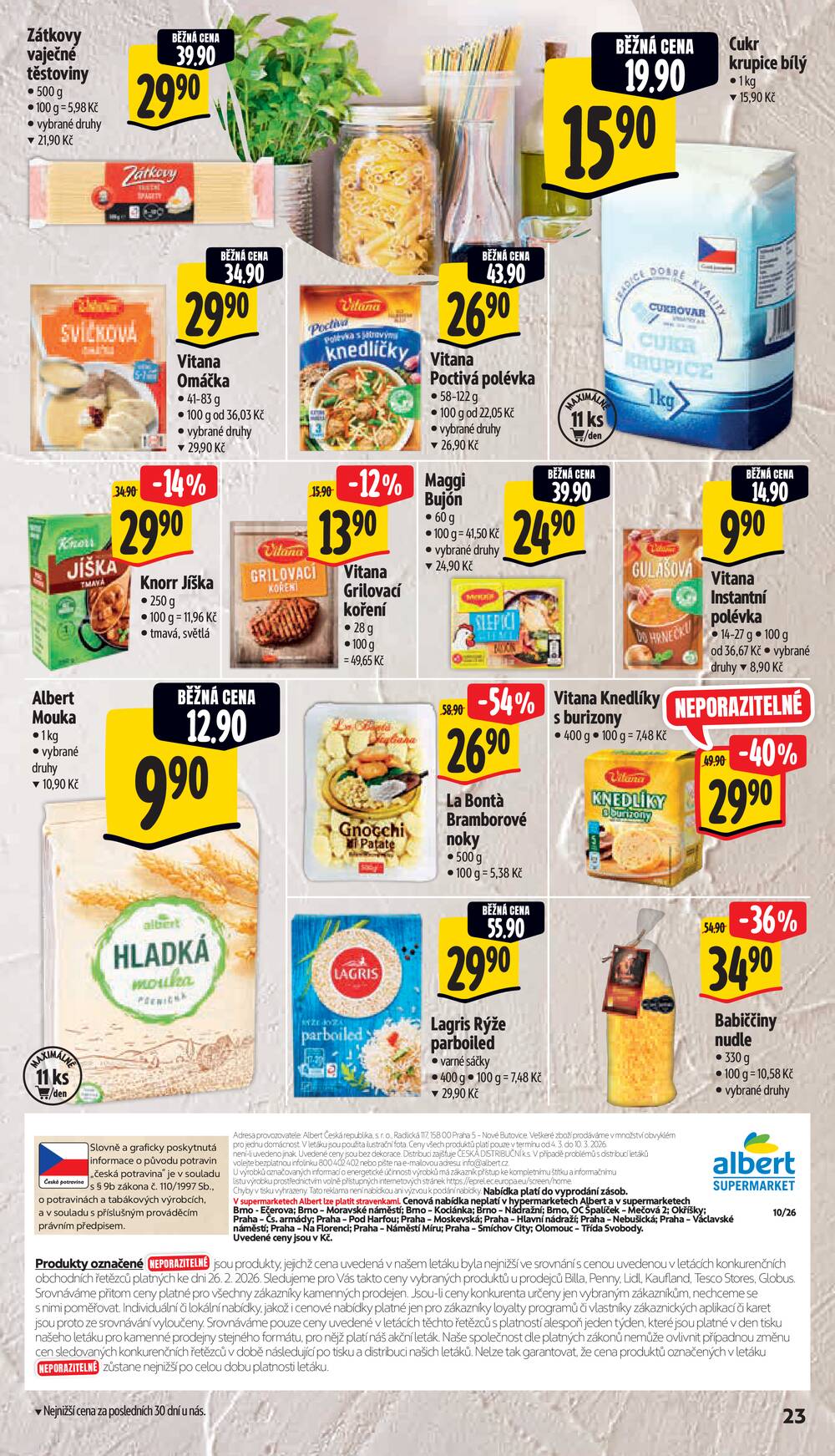 Albert Supermarket od 4.3. do 10.3.2026