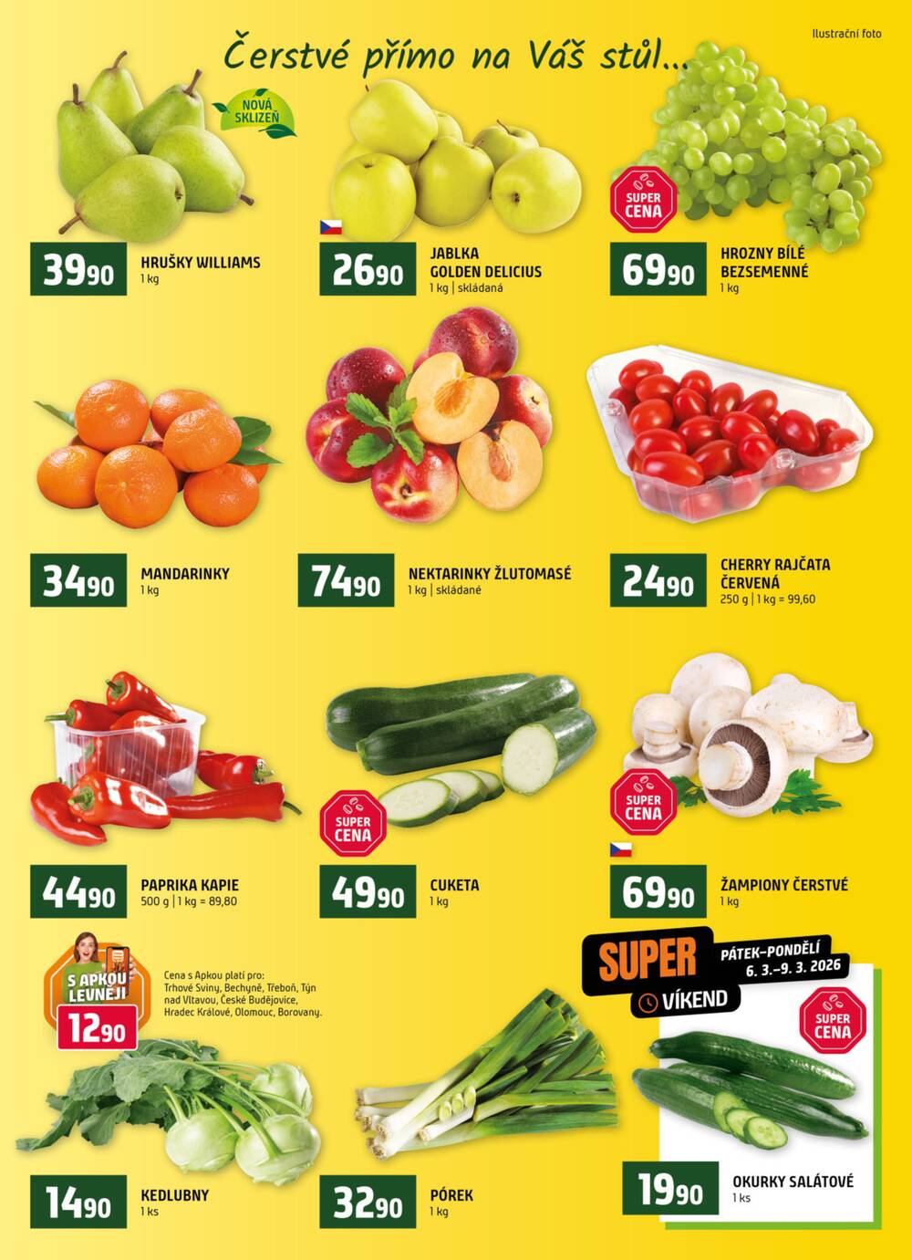 Leták Terno - Terno České Budějovice, Třeboň, Trhové sviny, Bechyně, Týn nad Vltavou od 4.3. do 10.3.2026 - strana 6 Leták Terno - Terno České Budějovice, Třeboň, Trhové sviny, Bechyně, Týn nad Vltavou od 4.3. do 10.3.2026 - strana 6