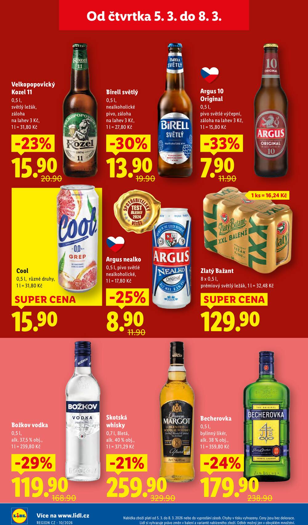 Lidl Čtvrtek od 5.3. do 8.3.2026