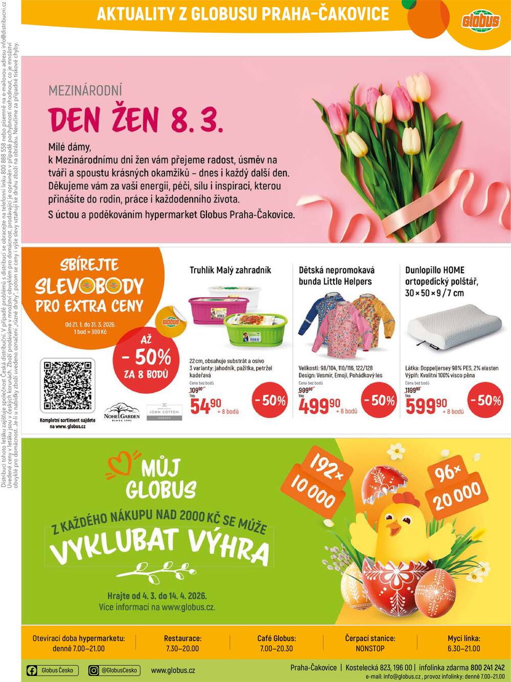 Akční leták Globus 4.3. - 10.3.2026 - Globus Praha - Čakovice