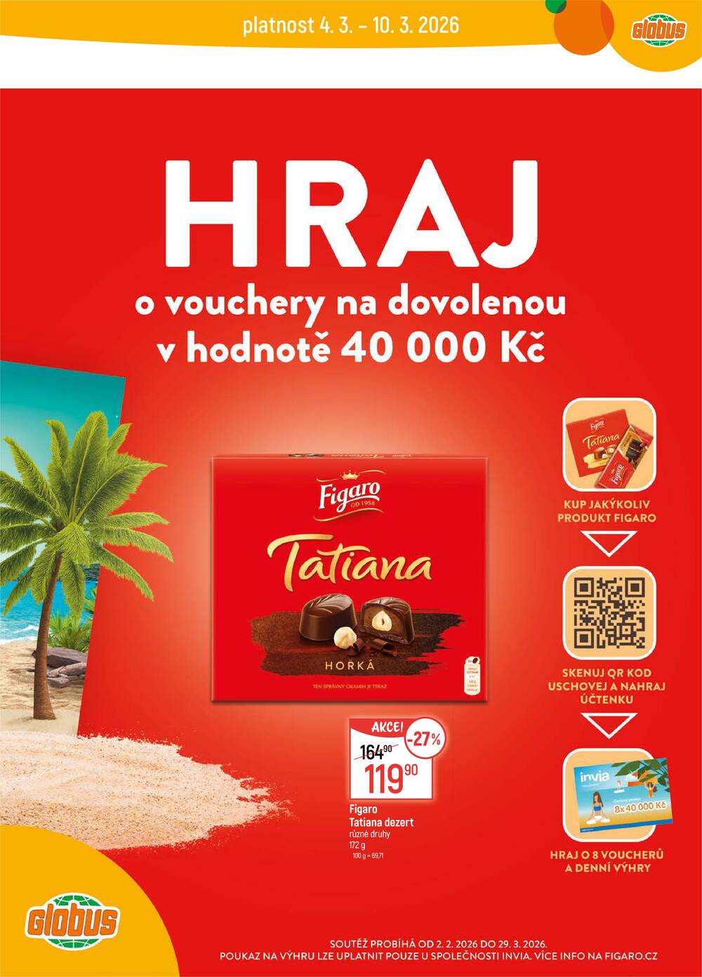 Akční leták Globus 4.3. - 10.3.2026 - Globus Praha - Zličín