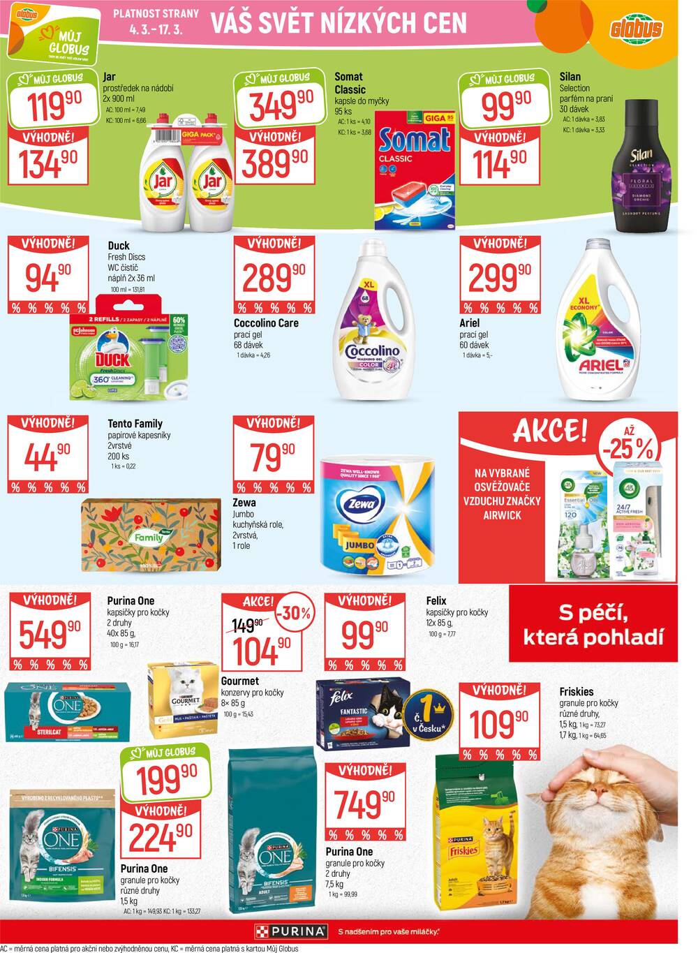 Akční leták Globus 4.3. - 10.3.2026 - Globus České Budějovice