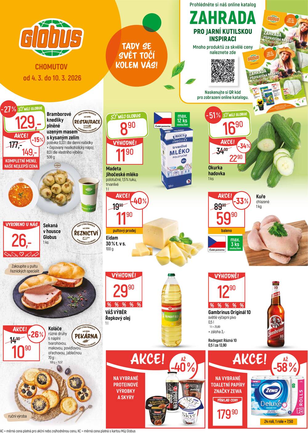 Leták Globus - Akční leták Globus 4.3. - 10.3.2026 - Globus Chomutov - strana 1 Leták Globus - Akční leták Globus 4.3. - 10.3.2026 - Globus Chomutov - strana 1