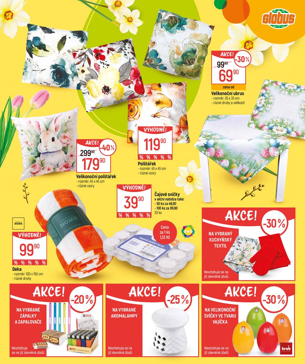 Akční leták Globus 4.3. - 5.4.2026 - Globus Pardubice