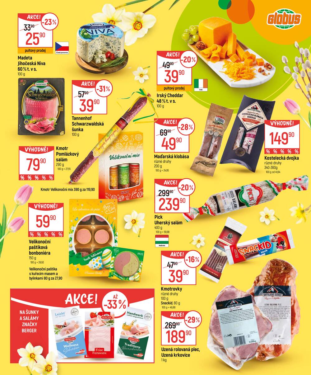 Akční leták Globus 4.3. - 5.4.2026 - Globus Pardubice