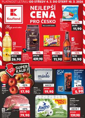 Leták Kaufland 4.3. - 10.3. - Kaufland - Benešov