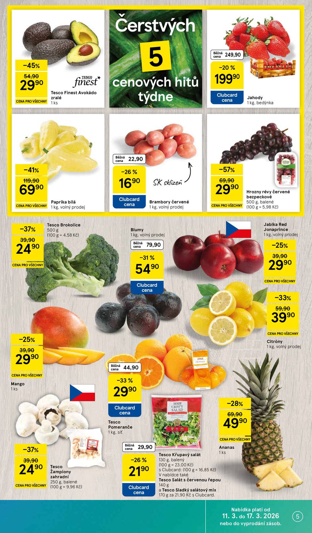 Leták Tesco - Tesco malé hypermarkety od 11.3. do 17.3.2026 - strana 5
