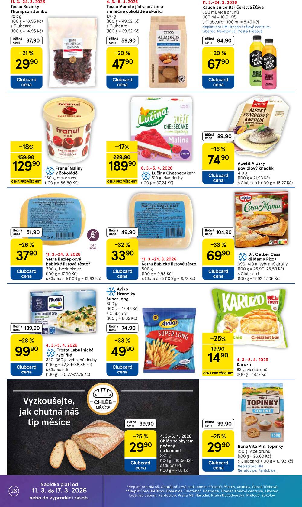 Tesco malé hypermarkety od 11.3. do 17.3.2026