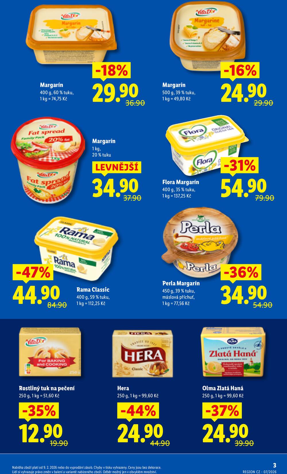 Lidl Ceny v klidu od 9.2. 