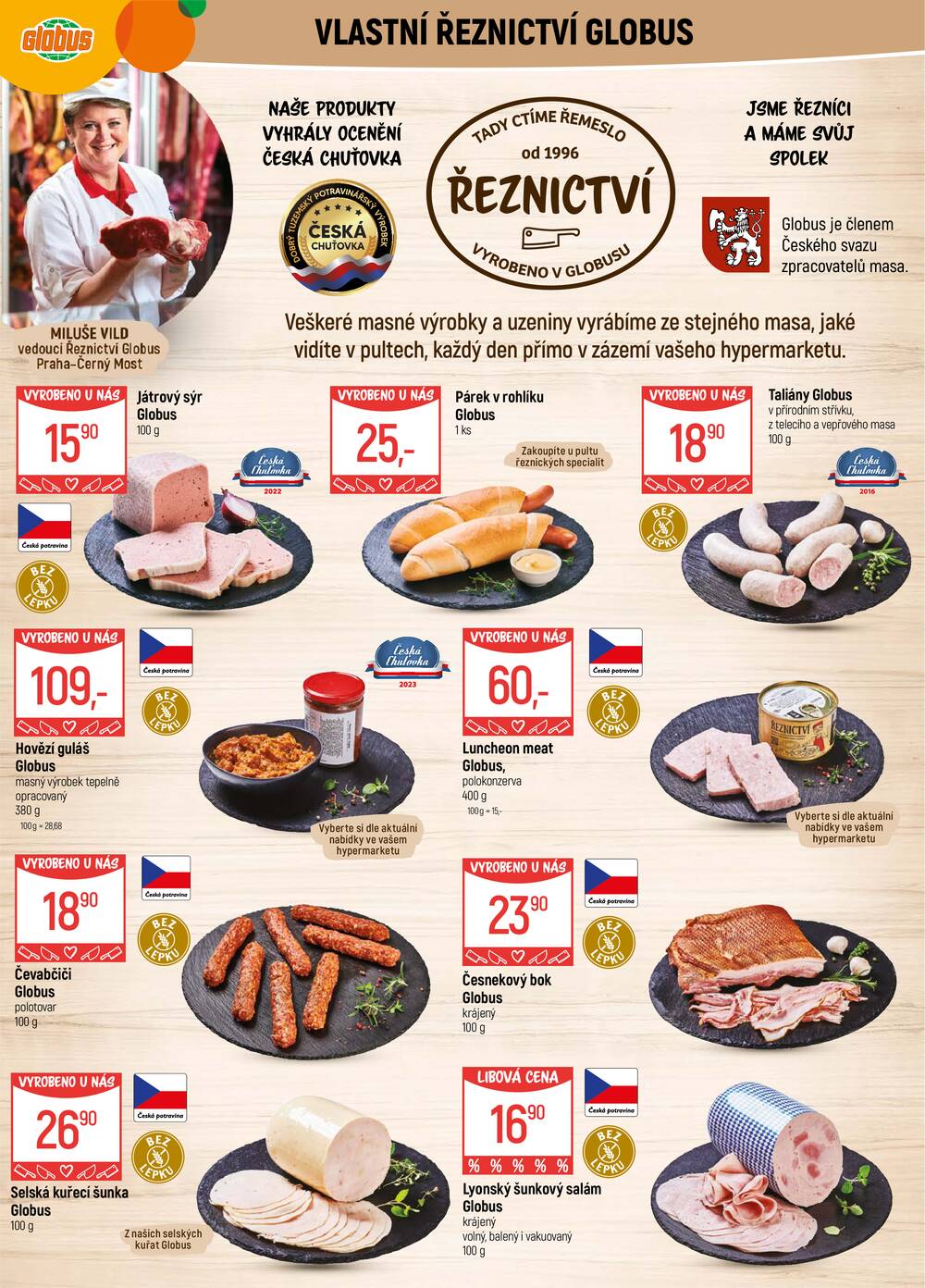 Leták Globus - Akční leták Globus 11.3. - 17.3.2026 - Globus Praha - Centrum Černý Most - strana 6