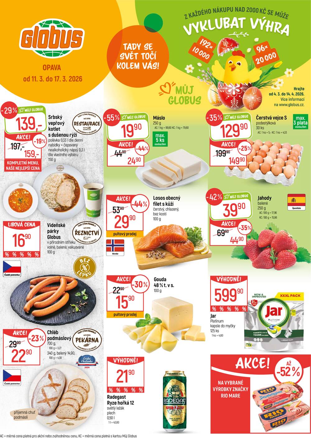 Leták Globus - Akční leták Globus 11.3. - 17.3.2026 - Globus Opava - strana 1