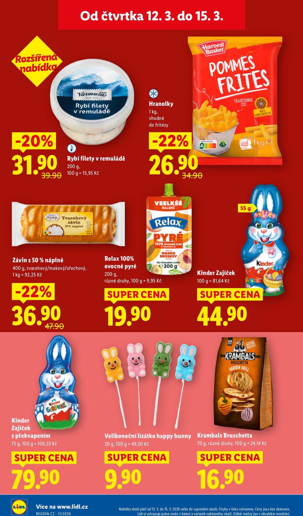 Lidl Čtvrtek od 12.3. do 15.3.2026