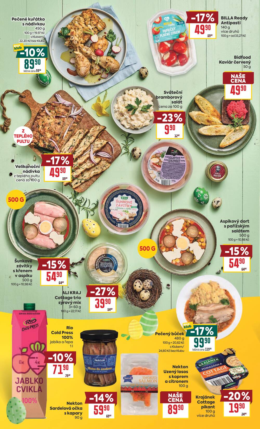 BILLA Velikonoce od 18.3. do 6.4.2026