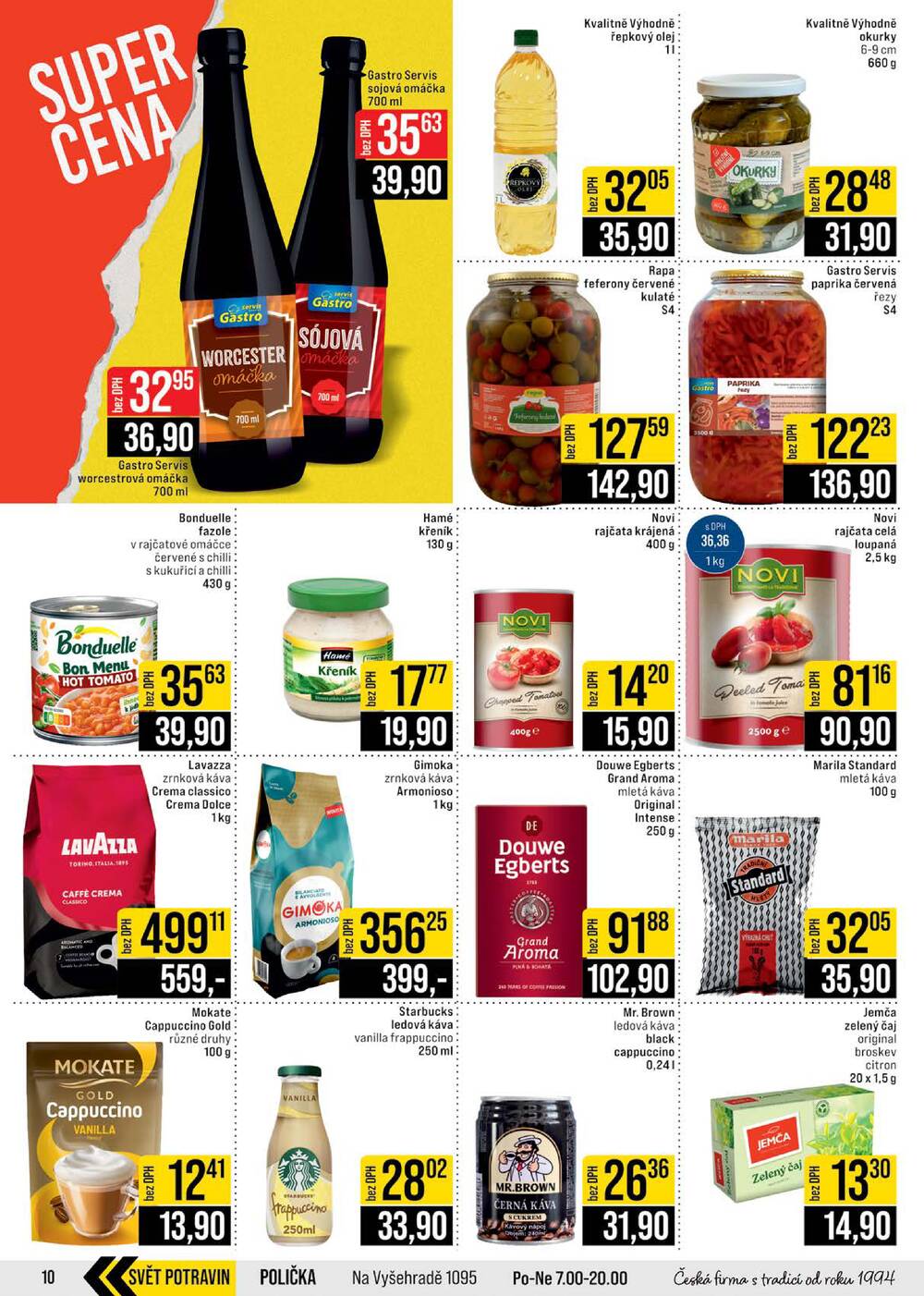 JIP Cash & Carry Brno, Praha, Ostrava, Jilemnice, Pardubice, Ostrava, Karlovy Vary, Olomouc a Zlín od 11.3. do 17.3.2026