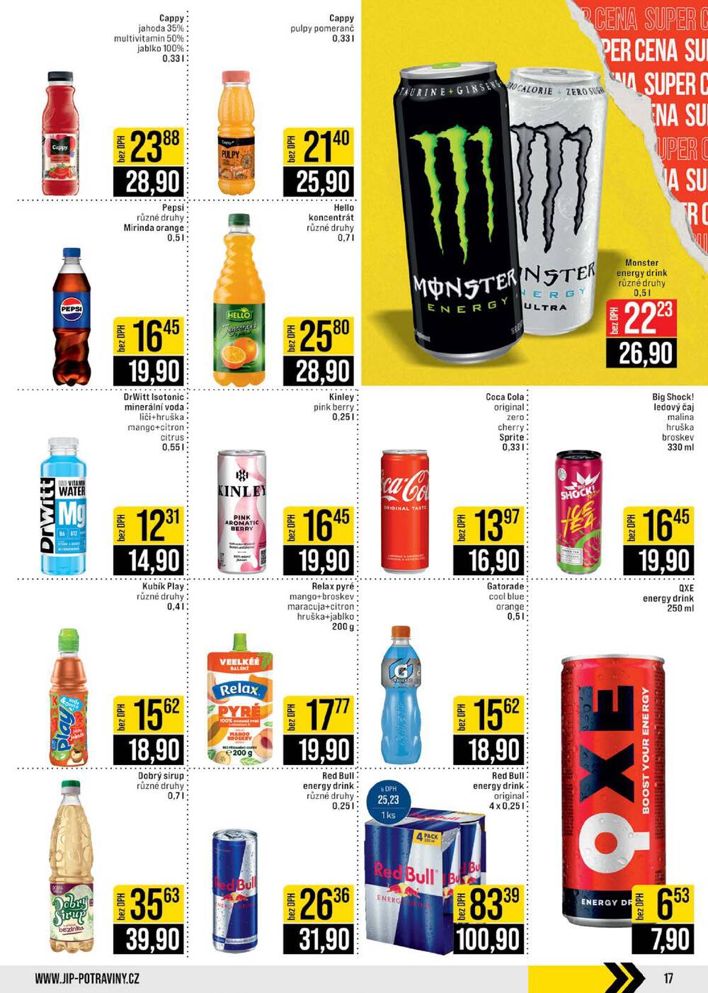 JIP Cash & Carry České Budějovice, Most, Náchod, Polička, Sušice a Svoboda nad Úpou od 11.3. do 17.3.2026