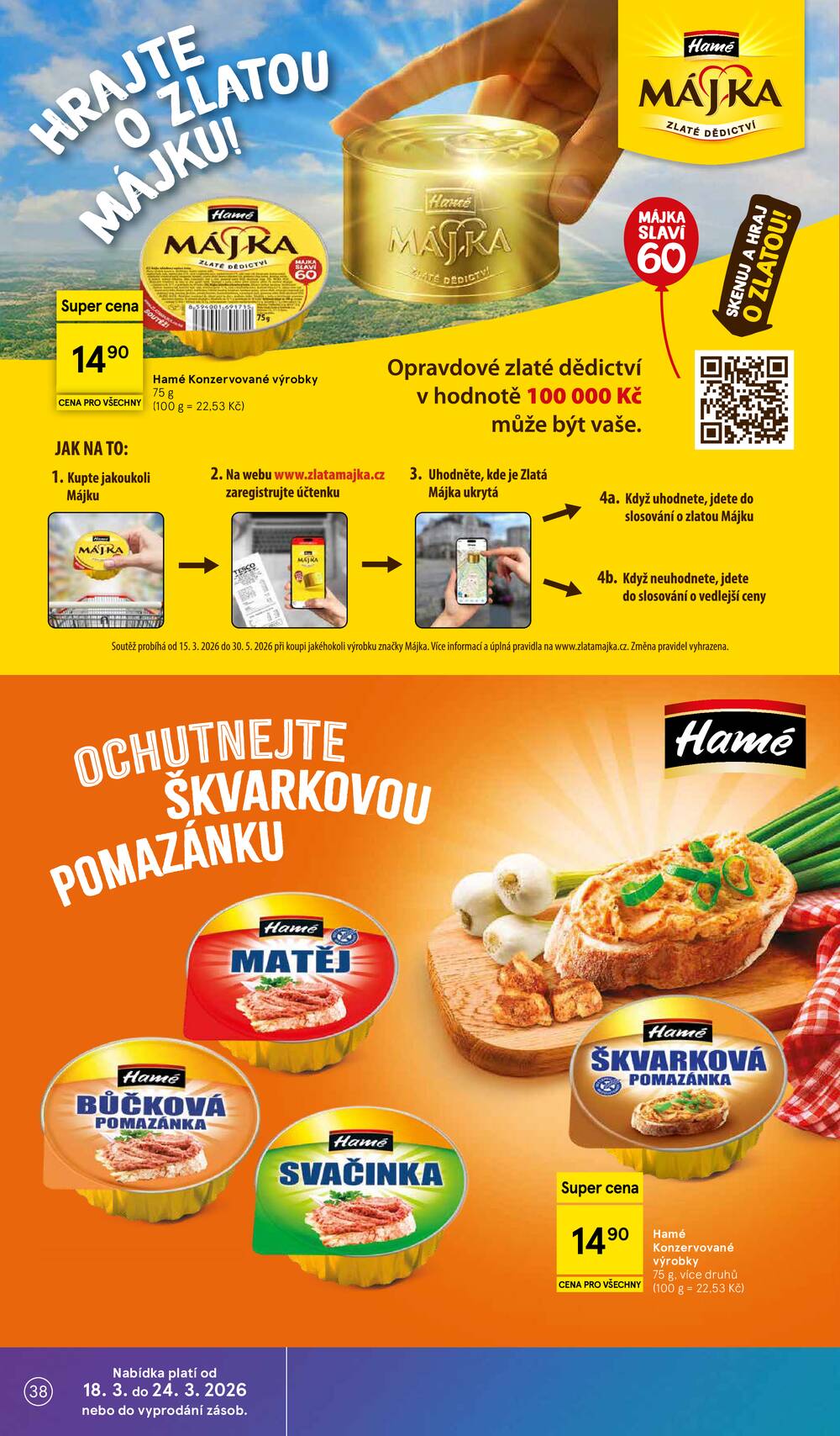 Tesco malé hypermarkety od 18.3. do 24.3.2026