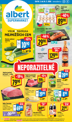 Leták Albert Supermarket od 18.3. do 24.3.2026