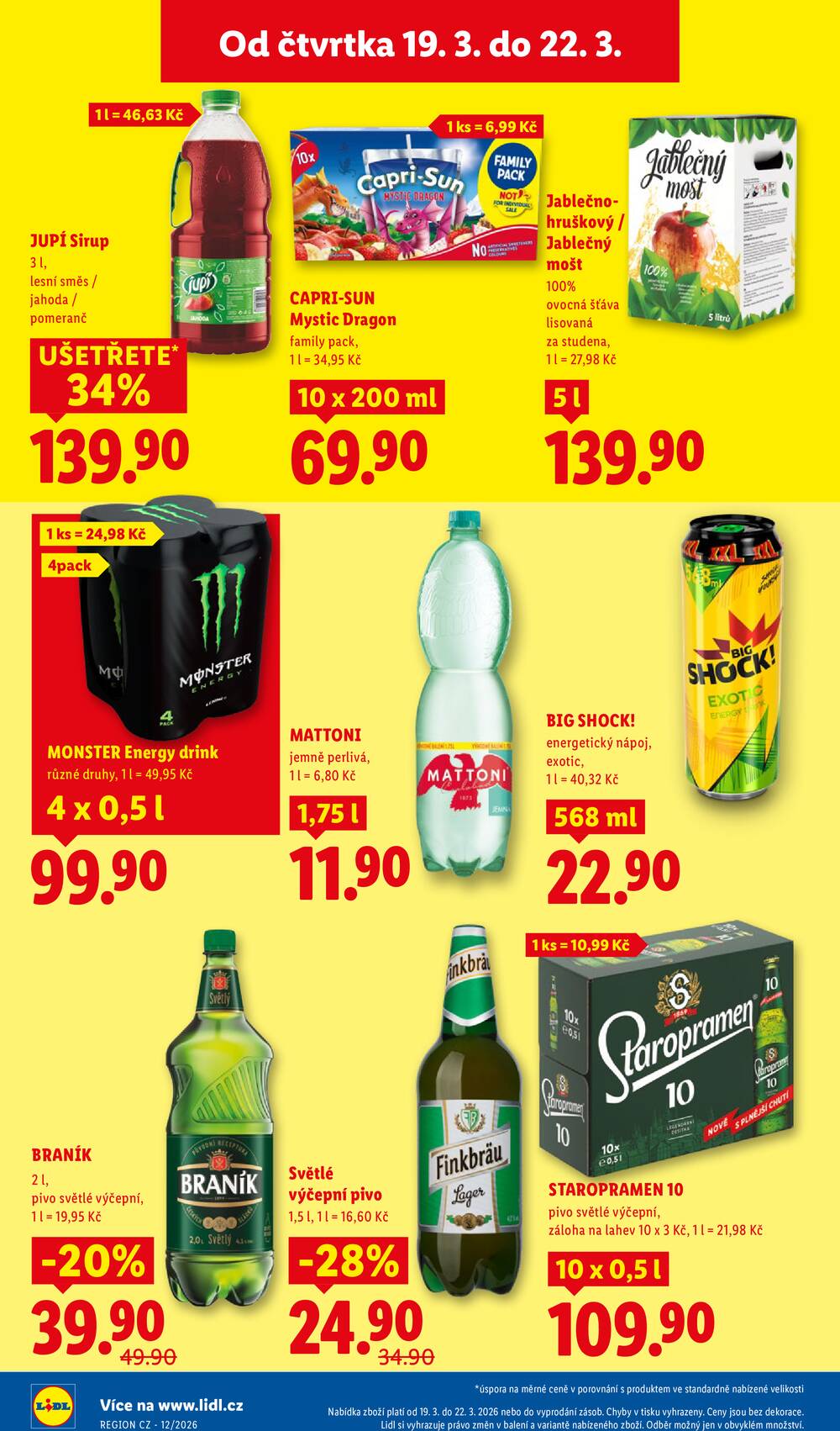 Lidl Čtvrtek od 19.3. do 22.3.2026