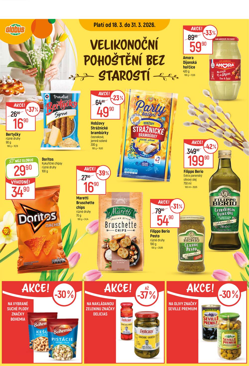 Akční leták Globus 18.3. - 24.3.2026 - Globus Praha - Čakovice