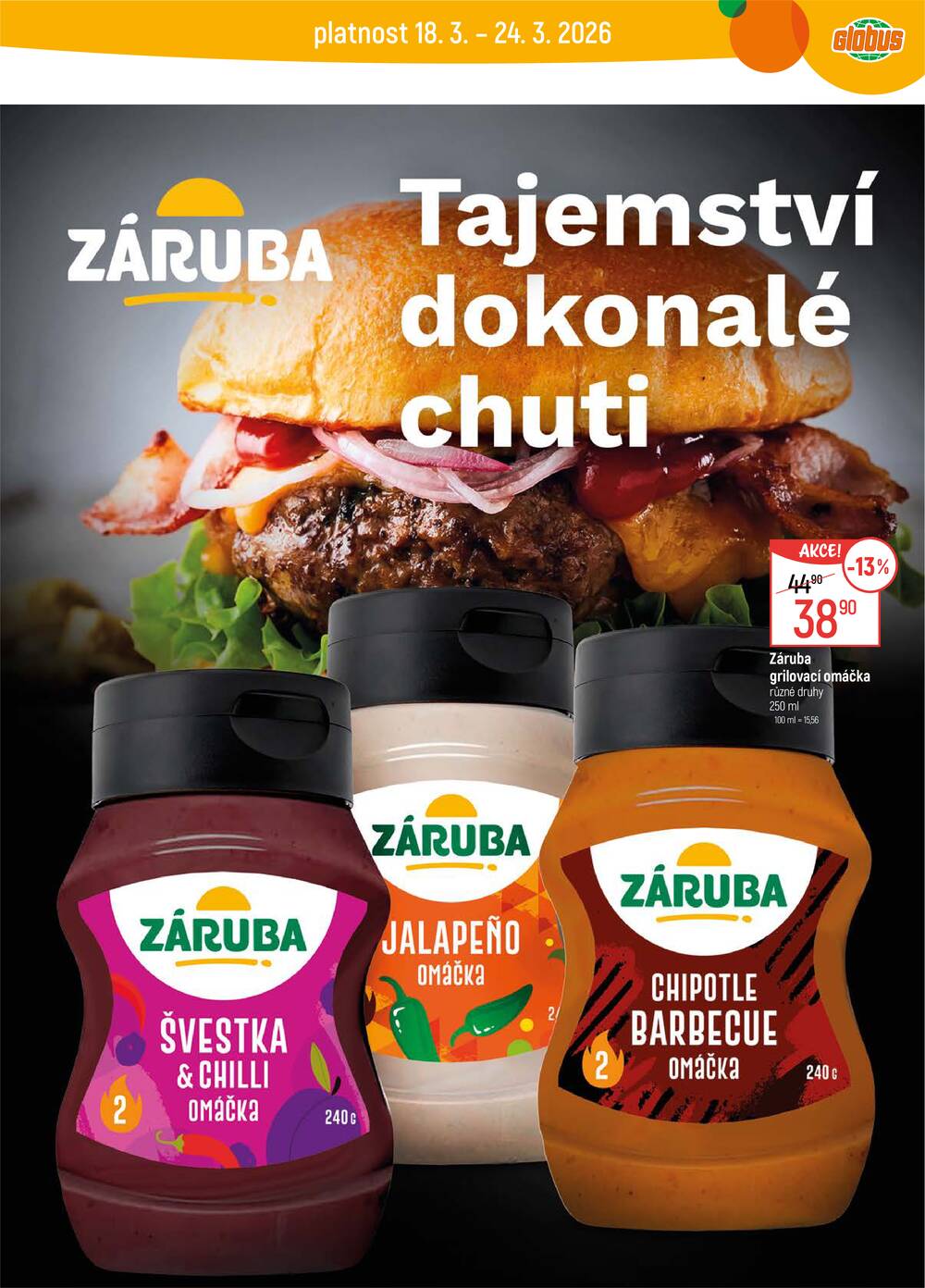 Akční leták Globus 18.3. - 24.3.2026 - Globus Praha - Čakovice