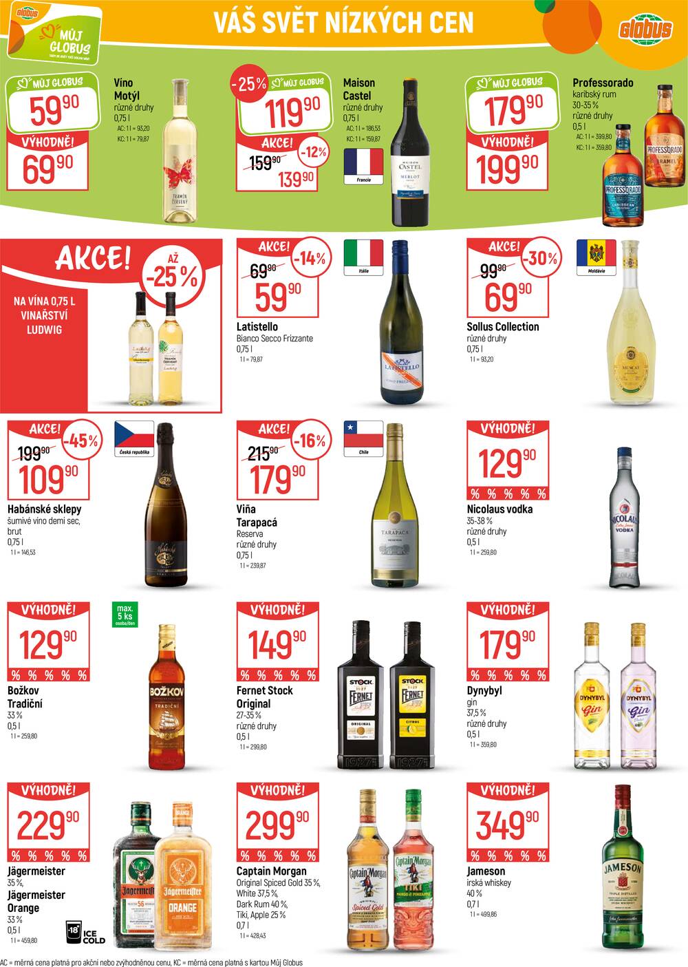 Akční leták Globus 18.3. - 24.3.2026 - Globus Praha - Čakovice