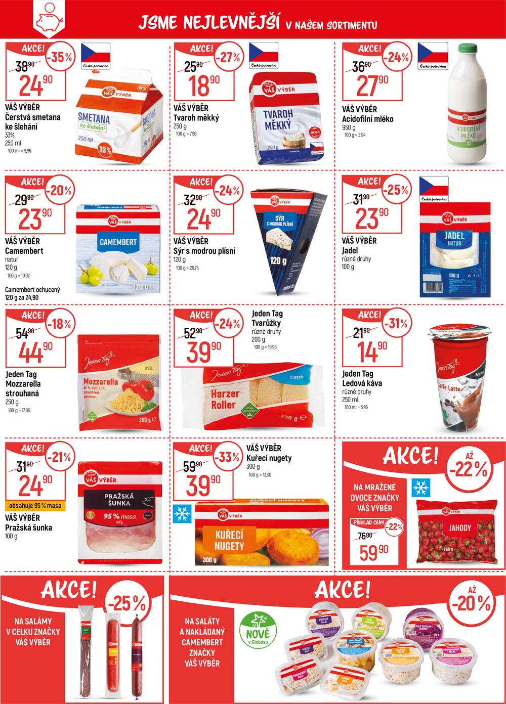 Akční leták Globus 18.3. - 24.3.2026 - Globus Praha - Zličín