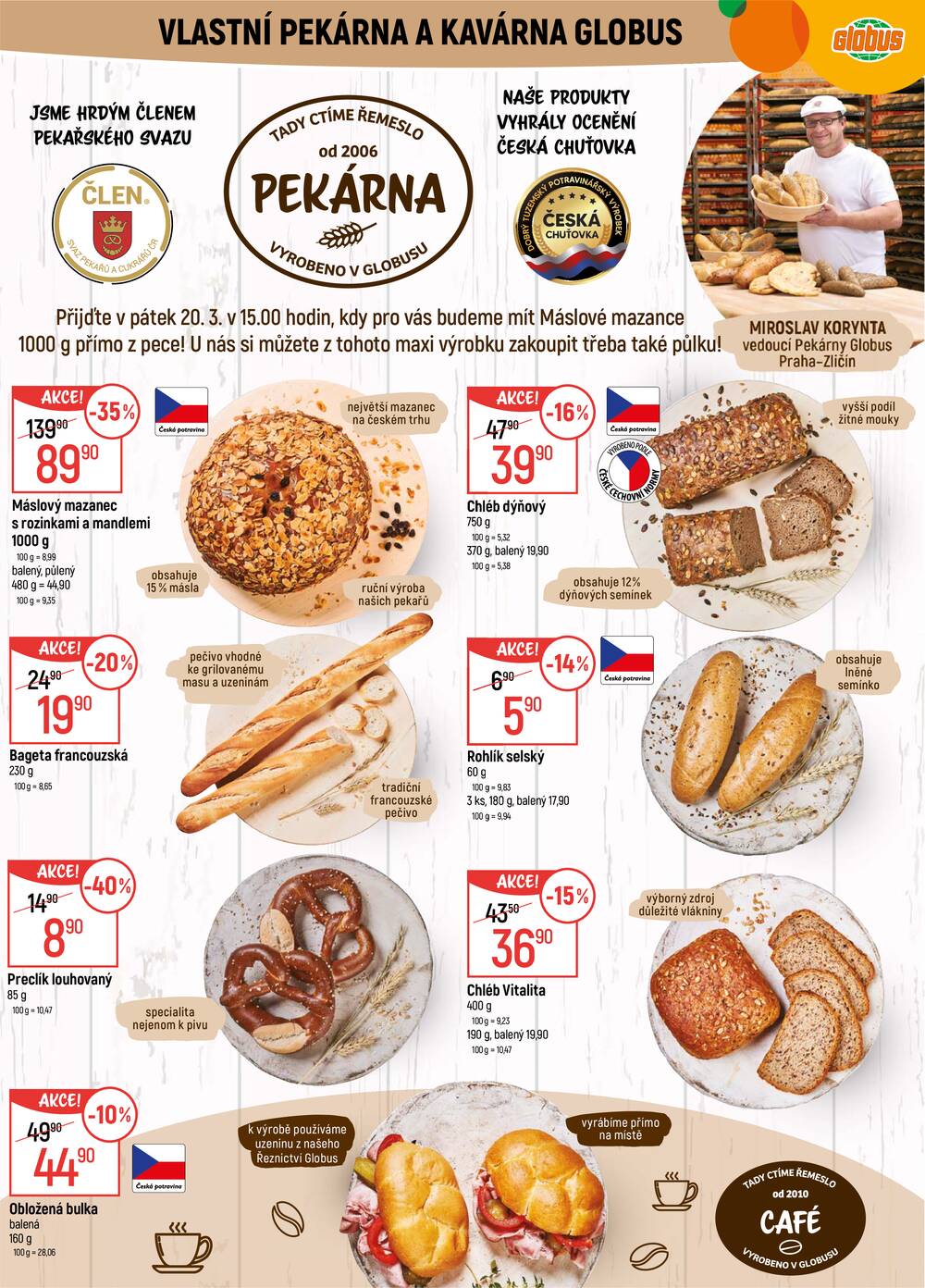 Akční leták Globus 18.3. - 24.3.2026 - Globus Praha - Zličín