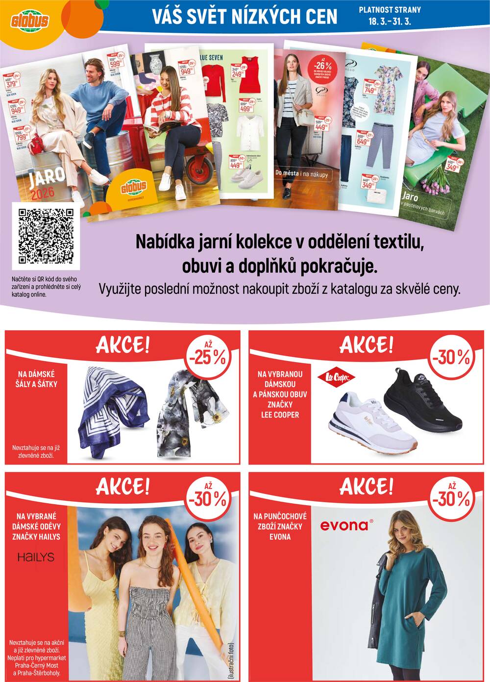 Akční leták Globus 18.3. - 24.3.2026 - Globus Praha - Zličín