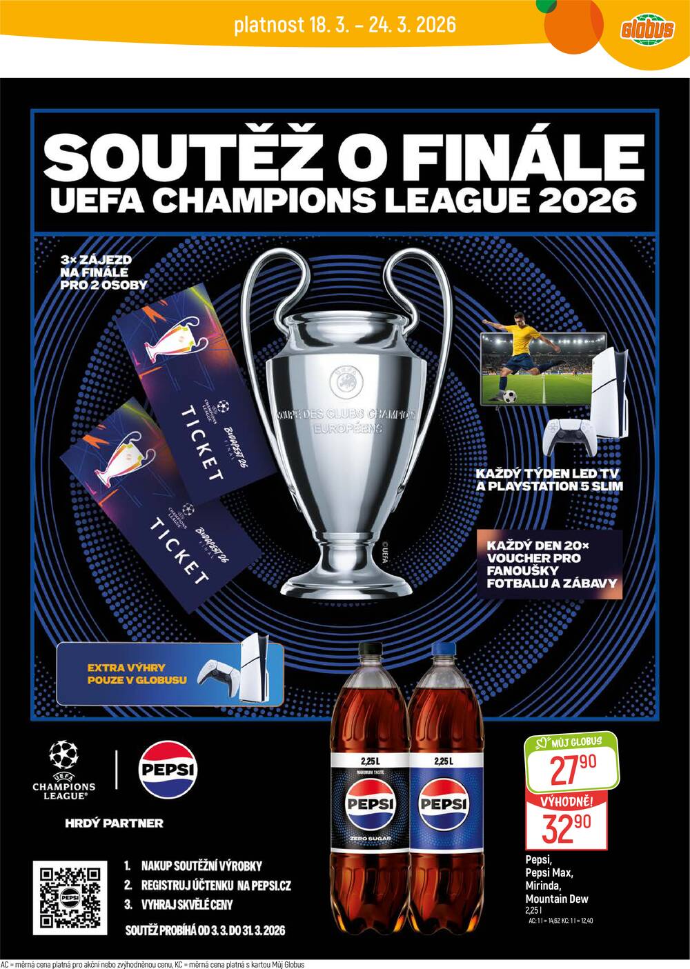 Akční leták Globus 18.3. - 24.3.2026 - Globus Praha - Zličín