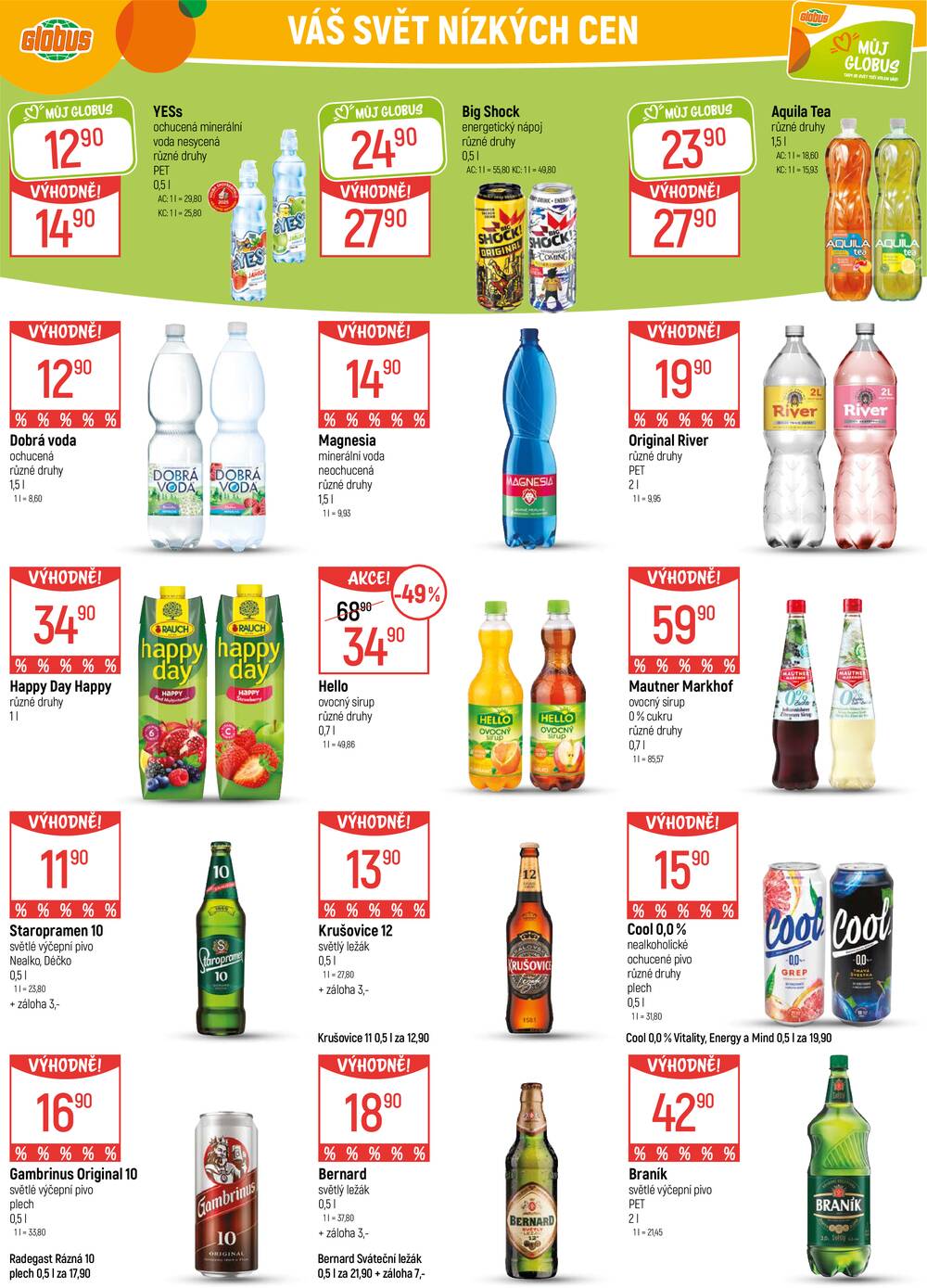 Akční leták Globus 18.3. - 24.3.2026 - Globus České Budějovice