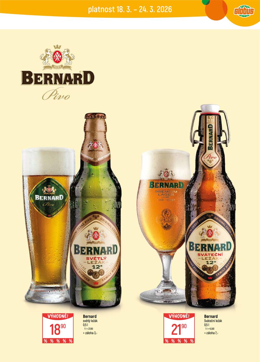 Akční leták Globus 18.3. - 24.3.2026 - Globus Jenišov u Karlových Varů
